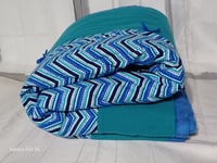 Image 3 of Zig Zag Blues Flannel Quilt
