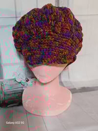 Image 2 of Handcrafted Crochet Dark Multi Colors