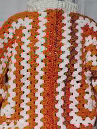 Image 3 of Handcrafted Crochet Granny Pullover/ Cardigan