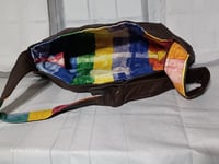 Image 3 of Dark Brown Multi Color Block Bag