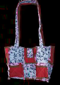 Image 1 of Red Dog &amp; Cat Rag Bag Tote