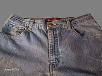 Image 3 of Recycled Crochet Bell Bottom ( Gloria Vanderbilt )Jeans Size 10