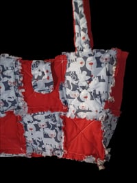 Image 2 of Red Dog &amp; Cat Rag Bag Tote