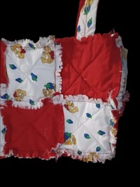 Image 2 of Teddy Bear Red Rag Bag Tote