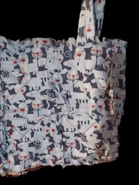Image 2 of Dog &amp; Cat Blue Rag Bag Tote