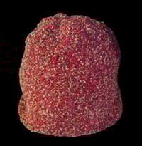 Image 1 of Red &amp; Gold Two Layer Crochet Hat