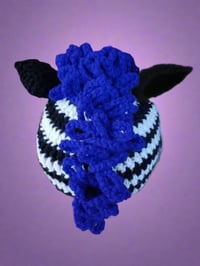 Image 1 of Handmade Striped Baby Zebra Hat