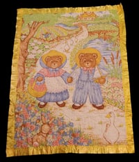 Image 1 of Woodland Bears Playmat/Blanket