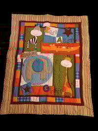 Image 1 of Kid's Jungle Animal Quilt