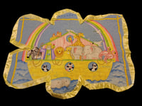 Image 1 of Bear Shaped Lightweight Playmat/Baby Blanket Noah's Ark