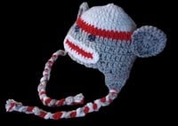 Image 2 of Handmade Sock Monkey Hat For Kids