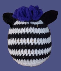 Image 2 of Handmade Striped Baby Zebra Hat