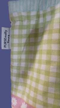 Image 3 of Spring Pastels Quilted Drawstring Backpack