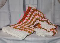 Image 8 of Handcrafted Crochet Granny Pullover/ Cardigan