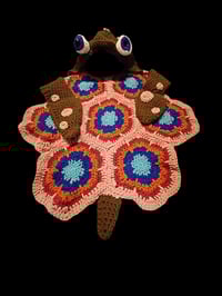 Image 1 of Handcrafted Child's Hooded Turtle Blanket w/Sleeves