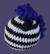Image 3 of Handmade Striped Baby Zebra Hat