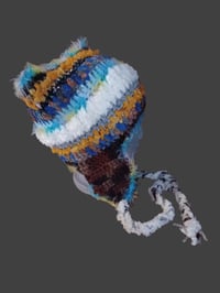 Image 3 of Brown Scrappy Hat w/ Ear Tabs Handcrafted