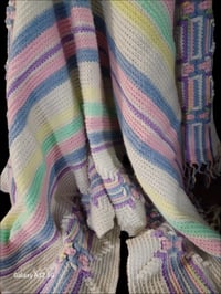 Image 2 of Pretty Pastels Baby Blanket Handcrafted