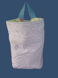 Image 5 of Spring Pastels Quilted Drawstring Backpack