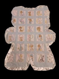 Image 3 of Bear Shaped Playmat/Blanket Precious Moments ABC's