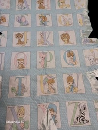 Image 4 of Bear Shaped Playmat/Blanket Precious Moments ABC's