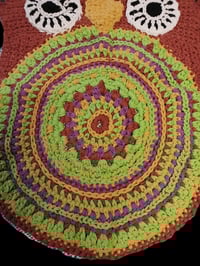 Image 2 of Handmade Crochet Owl Rug