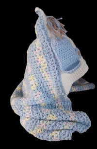 Image 4 of Handmade Hooded Puppy Baby Blanket