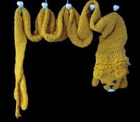 Image 1 of Lion Crochet Two Layer Scarf