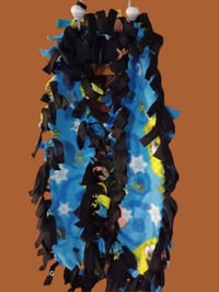 Image 1 of Two Layer Spongebob Fleece Scarf w/ Fringe