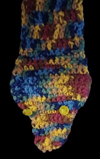Image 2 of Handmade Two Layer Crochet Snake Scarf