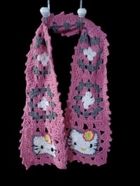 Image 1 of Hello Kitty Granny Square Scarf