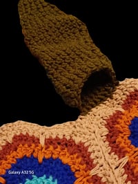 Image 4 of Handcrafted Child's Hooded Turtle Blanket w/Sleeves