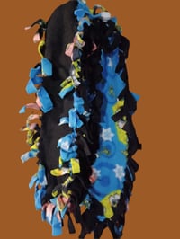 Image 2 of Two Layer Spongebob Fleece Scarf w/ Fringe