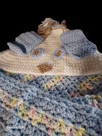 Image 6 of Handmade Hooded Puppy Baby Blanket