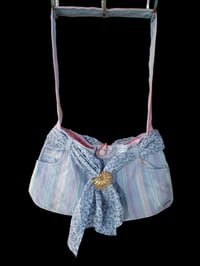 Image 1 of Multi Color Stripe w/Pink Bag