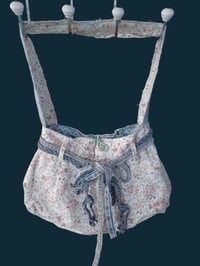 Image 1 of Rose On Blue Jean Rag Bag/Purse/Tote