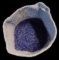 Image 6 of Crocheted Large Blue Storage Basket