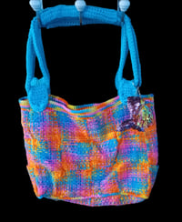 Image 1 of Bright Colors Crochet Tote/Purse