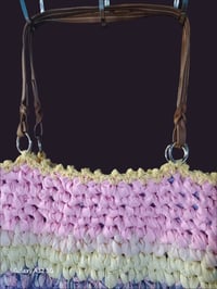 Image 2 of Crochet Large Cotton Rag Tote/Bag
