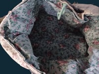 Image 3 of Rose On Blue Jean Rag Bag/Purse/Tote