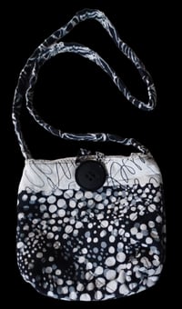 Image 1 of Black &amp; White Quilted Crossbody Bag For Girls