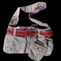 Image 1 of Recycled Girl's Handmade Purse/ Bag