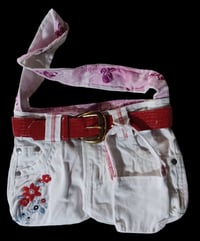 Image 1 of Recycled Girls Handmade Purse/Bag
