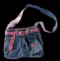 Image 1 of Girl's Recycled Jean Bag/Purse
