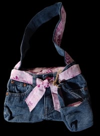 Image 1 of Little Girl's Handmade Jean Purse/Bag