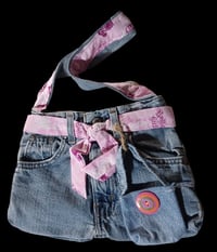 Image 1 of Girl's Remade Jean Purse &amp; Doll Bag