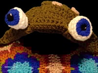 Image 8 of Handcrafted Child's Hooded Turtle Blanket w/Sleeves