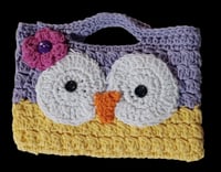 Image 1 of Child's Purple &amp; Yellow Owl Purse