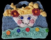 Image 1 of Curly Hair Doll Face Child's Purse