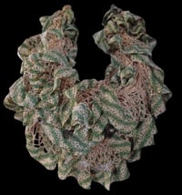 Image 1 of Animal Pattern Frills Scarf/Cowl